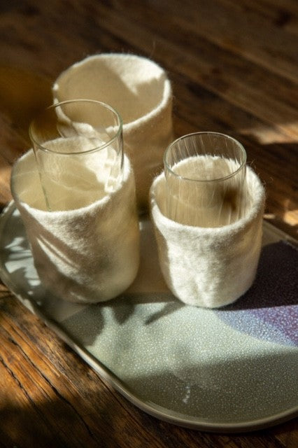 Set of three pots